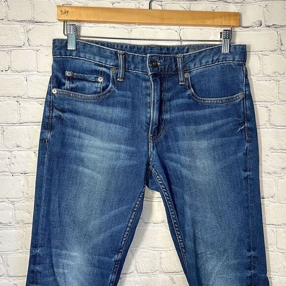 Bonobos Jeans Mens Slim Fit Jeans in Navy Yard Wash Denim W30 x L30 - Picture 2 of 11